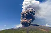 Smoke billows from Mount Etna, an active stratovolcano in Italy, on June 2. [AP/YONHAP]