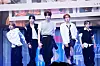 Members of TWS perform a B-side track “Lucky to be loved” during a showcase on April 21 at Blue Square in central Seoul ahead of the release of its third EP, ″Try With Us.” [DANIELA GONZALEZ PEREZ]