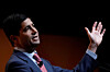 Kevin Warsh, Fellow in Economics at the Hoover Institution and lecturer at the Stanford Graduate School of Business, speaks during the Sohn Investment Conference in New York City on May 8, 2017. [REUTERS/YONHAP]