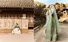 Actor Kim Tae-ri wearing the newly designed hanbok from this year's Culture Ministry's ″Hanbok Wave″ project [MINISTRY OF CULTURE, SPORTS AND TOURISM]