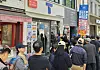 Customers wait in line outside an SK Telecom store in Seoul on April 26 to change their SIM cards. [YONHAP]