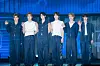 Members of TWS pose for photos during a showcase on April 21 at Blue Square in central Seoul ahead of the release of its third EP, ″Try With Us.” [DANIELA GONZALEZ PEREZ]