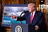 President Donald Trump speaks at his Mar-a-Lago club, on Dec. 22, 2025, in Palm Beach, Florida. [AP/YONHAP]