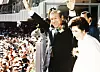 Former President Roh Tae-woo attends the opening ceremony of the 1988 Seoul Olympics with first lady Kim Ok-suk. [YONHAP]