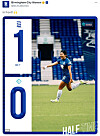 Birmingham City midfielder Cho So-hyun celebrates after scoring against London City in a photo posted to the club's official X account on Sunday.  [SCREEN CAPTURE]