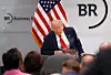 President Donald Trump delivers remarks at the Business Roundtable's quarterly meeting at the Business Roundtable headquarters on March 11 in Washington, DC. [GETTY/YONHAP]