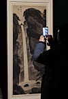 Jeong Seon's 'Bakyeon Falls' is on display at the newly renovated Calligraphy and Painting Gallery at the National Museum of Korea on Feb. 25. [YONHAP]