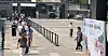 Voters head to an overseas polling station at the Korean Embassy in Beijing on May 20. The National Election Commission is operating shuttle buses to help transport Korean residents in China to polling booths during the six-day overseas voting period. [YONHAP]