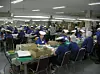 North Korean workers at the Kaesong Industrial Complex (KIZ), an inter-Korean industrial park where North Korean laborers were employed at South Korean-run factories prior to its suspension. [JOHN EVERAD]