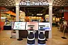 Lotte GRS's food-serving robot Penny in front of Villa de Charlotte in Lotte World Mall in southern Seoul. [LOTTE GRS]