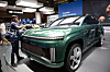 Visitors check out Hyundai's Ioniq 9 concept car during the 2024 Indonesia International Motor Show in Jakarta, Indonesia on Feb. 19. [EPA/YONHAP]