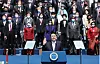 President Yoon Suk Yeol takes the oath of office during his inauguration ceremony at the National Assembly on May 10, 2022. [JOINT PRESS CORPS]