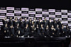 Twenty-four member girl group tripleS poses for the camera during a showcase for the group's first full-length album 'Assemble24,' held at the Yes24 Live Hall in eastern Seoul on Wednesday afternoon. [DANIELA GONZALEZ PEREZ]
