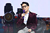 Rapper and producer MC Mong speaks at an album launch event in Gwangjin District, eastern Seoul, on Oct. 25, 2019. [YONHAP]
