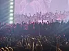 Audience members invited on stage during rock band Turnstile's performance on Aug. 2 at Moonlight Festival Park, Incheon [SCREEN CAPTURE]