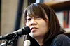 Author Han Kang speaks to the media during a news conference in Seoul on May 24, 2016. [AP/YONHAP]