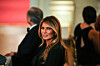 U.S. first lady Melania Trump attends a Governors Dinner hosted by U.S. President Donald Trump at the White House in Washington on Feb. 21. [REUTERS/YONHAP]