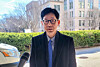 First Vice Foreign Minister Park Yoon-joo briefs reporters on the outcome of his meeting with U.S. Deputy Secretary of State Christopher Landau at the State Department in Washington on Dec. 1. The two discussed implementation measures for the bilateral factsheet. [YONHAP]