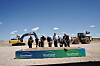 TerraPower officials, including its founder and chairman Bill Gates, celebrate the start of the company's nuclear reactor construction in Wyoming in June. [TERRAPOWER]