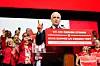 Canadian Prime Minister Mark Carney speaks on stage at his campaign headquarters after the Liberal Party won the Canadian election in Ottawa on April 29. [AP/YONHAP]
