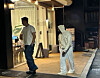 Online community users uploaded sightings of Kanye West, otherwise known as Ye, entering a restauraunt in Gangnam District, southern Seoul, on Monday. [SCREEN CAPTURE]