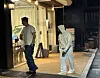 Online community users uploaded sightings of Kanye West, otherwise known as Ye, entering a restauraunt in Gangnam District, southern Seoul, on Monday. [SCREEN CAPTURE]