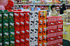Boxes of Pepero are stacked in a market in Seoul on Nov. 10, 2024. [YONHAP]