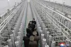 A photo released by the official North Korean Central News Agency on Jan. 29 shows North Korean leader Kim Jong-un inspecting a nuclear material production base and the Nuclear Weapons Institute at an undisclosed location in North Korea. [EPA/YONHAP]