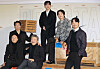 The cast of film ″Bogotá: City of the Lost″ pose for photos during the film's press conference held in Gangnam District, southern Seoul, on Friday. From left are: actors Kim Jong-soo, Park Ji-hwan, Kwon Hae-hyo, Cho Hyun-chul, Song Joong-ki and Lee Hee-jun. [YONHAP]