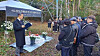 Family members of Korean labor victims and South Korean Ambassador to Japan Park Cheol-hee gather at a former dormitory for Korean forced laborers near the Sado mines to pay tribute to the laborers with eulogies, a moment of silence and floral offerings. [YONHAP]