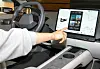This photo provided by Hyundai Motor Group shows the group's upcoming infotainment system displayed at the group's Pleos 25 developer conference held at COEX in Seoul on March 28, 2025. [YONHAP]