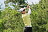 Kim Hyo-joo plays her shot from the 17th tee during the final round of the Chevron Championship 2025 at The Club at Carlton Woods in The Woodlands, Texas on April 27. [AFP/YONHAP]