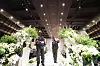 Employees sanitize a wedding hall in Suwon in August 2020. [YONHAP]
