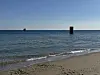 The piers for the Chosei coal mine is seen off the coast of Ube, Yamaguchi Prefecture, on Feb. 3, 2026. [KIM HYUN-YE]