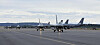 A squadron of KF-16 fighter lands at Eielson Air Force Base in Alaska on June 4. [NEWS1]