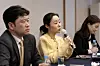 ADOR CEO Min Hee-jin during Friday's press conference [JOINT PRESS CORPS]