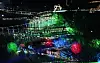 The Aegibong Peace EcoPark in Gimpo, Gyeonggi, lights up in the shape of a Christmas tree on Christmas Eve in 2023. [NEWS1]