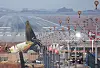 The wreckage of the Jeju Air aircraft that went off the runway and crashed lies at Muan International Airport, in Muan, Korea, Dec. 30, 2024. [REUTERS/YONHAP]
