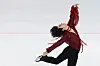 Figure skater Cha Jun-hwan performs in the men's single free skating event at the Asian Winter Games held in Harbin, China on Thursday, Feb. 13. [YONHAP]