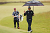 Im Sung-jae acknowledges the crowd on the 18th hole during day three of the Genesis Scottish Open at The Renaissance Club in North Berwick, Scotland on Saturday.  [GETTY IMAGES]