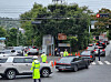 Police officers control traffic at a congested area during the Chuseok holidays [GYEONGGI NAMBU PROVINCIAL POLICE AGENCY]