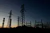 Power lines connecting pylons of high-tension electricity are seen during sunset at an electricity substation on the outskirts of Ronda, during a blackout in the city in Spain on April 28. [REUTERS/YONHAP]