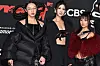 Audrey Nuna, from left, Ejae, and Rei Ami from ″KPop Demon Hunters″ appear at the MTV Video Music Awards in Elmont, N.Y., on Sept. 7. [AP/YONHAP]