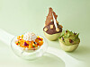 From left: Apple mango bingsu (shaved ice), Maru bingsu and green-tea bingsu at the Four Seasons Hotel Seoul in Jongno District, central Seoul [FOUR SEASONS HOTEL SEOUL]