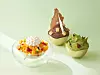 From left: Apple mango bingsu (shaved ice), Maru bingsu and green-tea bingsu at the Four Seasons Hotel Seoul in Jongno District, central Seoul [FOUR SEASONS HOTEL SEOUL]