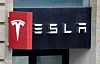 The logo of Tesla is seen on a store in Paris, France, Oct. 30, 2020. [REUTERS/YONHAP]