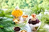 From left, apple mango bingsu and honey red bean bingsu at DoubleTree by Hilton Seoul, Pangyo in Gyeonggi [DOUBLETREE BY HILTON SEOUL, PANGYO]