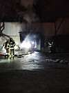 A fire breaks out in the martial arts college building at Yongin University in Cheoin District, Yongin, Gyeonggi, around 5:22 a.m. on Feb. 3. [GYEONGGI FIRE DEPARTMENT]