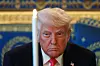 U.S. President Donald Trump attends a prayer service and dinner ahead of Easter Sunday at the White House in Washington on April 16. [REUTERS/YONHAP]