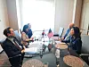 Lee Jun-il, director-general for North Korean nuclear affairs at South Korea’s Foreign Ministry and Jung Pak, U.S. Senior Official for North Korea, speak during a meeting in Toyko on Thursday. [NEWS1]